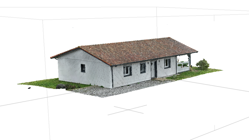 Modèle 3D maison habitation